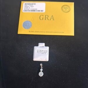 Moissanite Sterling Silver Pendant